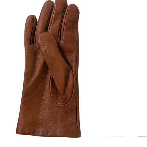 Vince Nappa Leather & Cashmere Luxury Gloves Brown Sz M - Picture 11 of 11